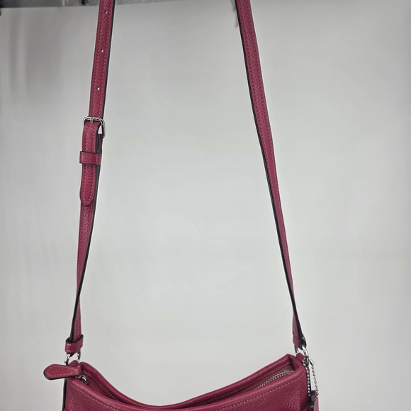 Coach Burgundy Leather Messenger Bag  F28035 - Picture 6 of 10